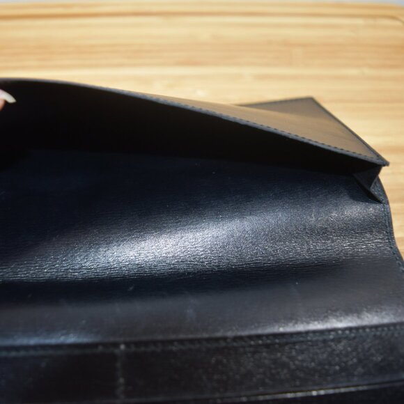 CELINE Slim Long Bifold Wallet Black Pre-owned - Picture 5 of 10